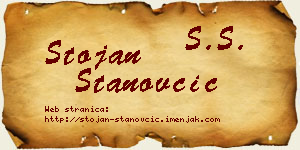 Stojan Stanovčić vizit kartica